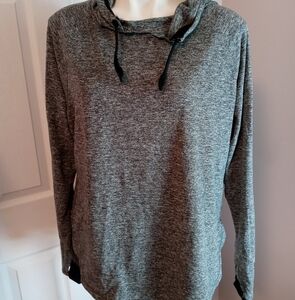 Tangerine Serine super soft gray hooded sweatshirt